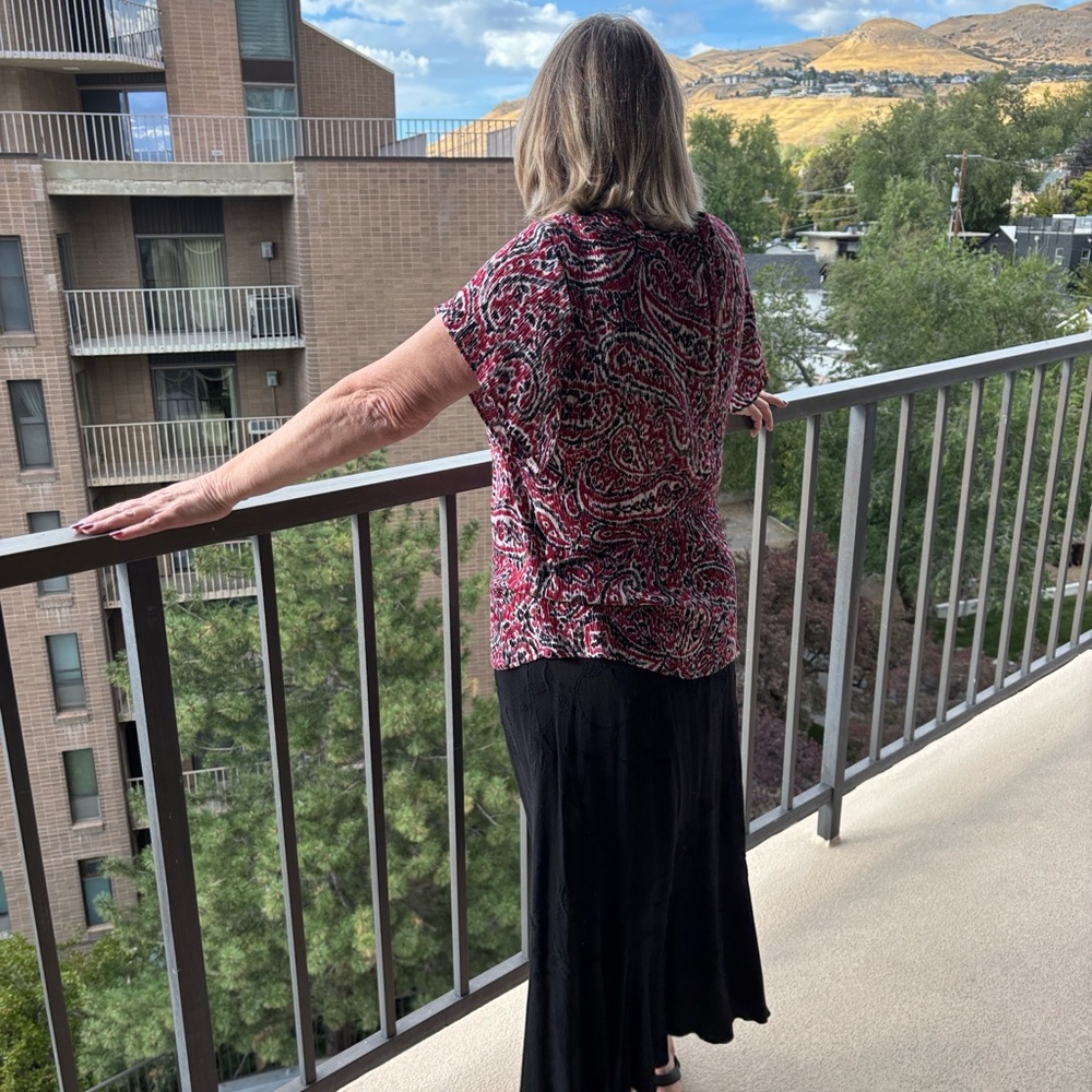 J. Jill Black Midi Skirt